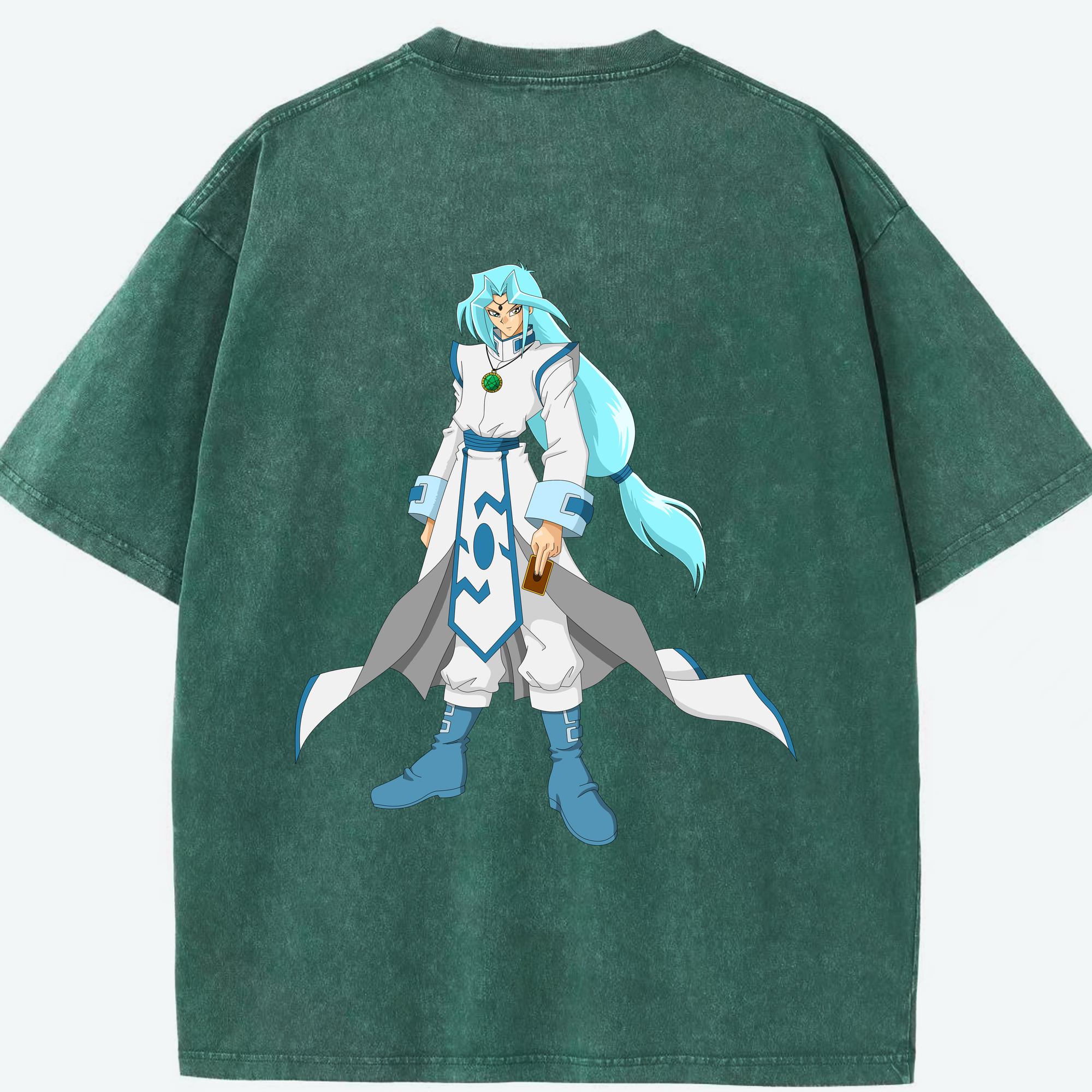 （画像用） 遊☆戯☆王 Yu-Gi-Oh! 綿100% ヴィンテージ風 半袖Tシャツ（背面プリント）